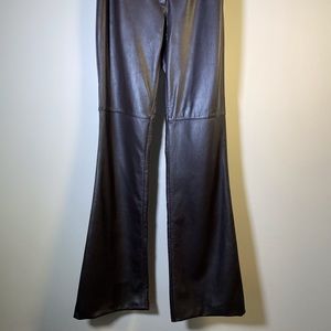 Genuine Leather Flared leg